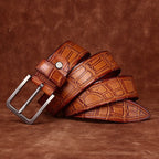 Red Brown The Envoy men's leather belt