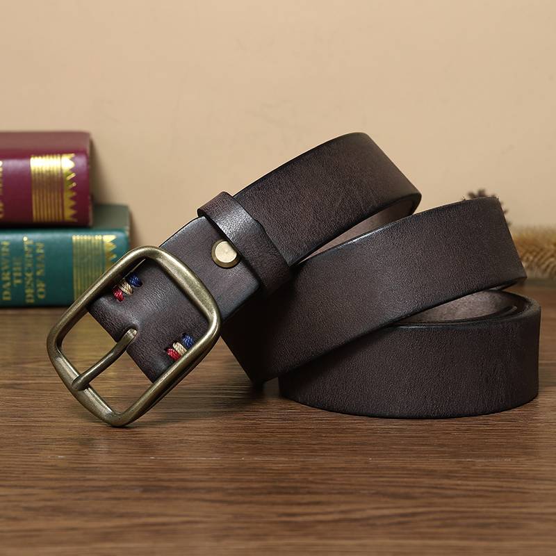 Dark Brown The Blacksmith men's leather belt