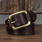 Dark Brown The Tradesman men's leather belt