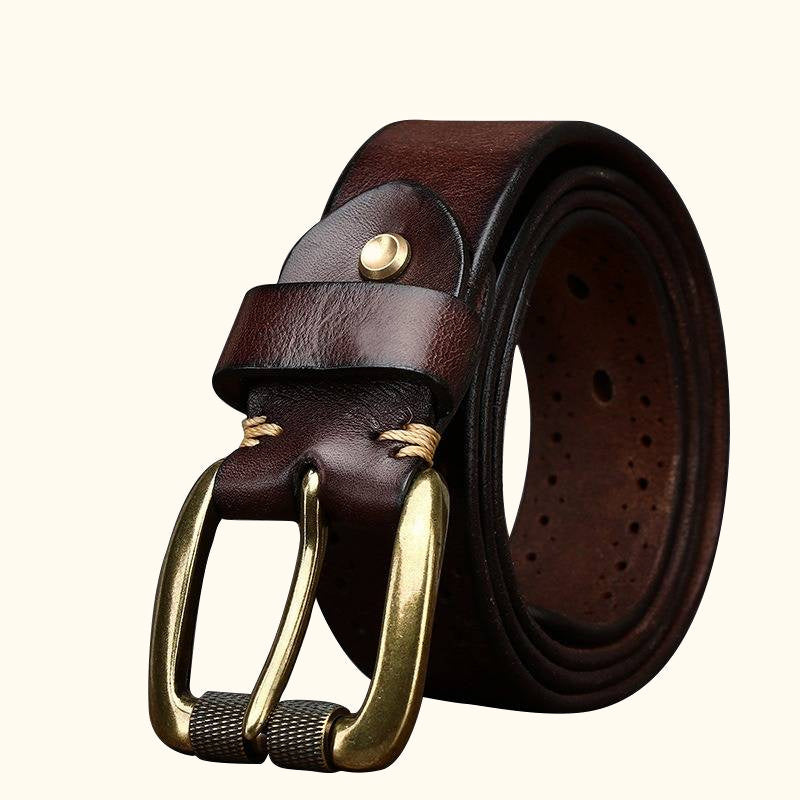 Dark Brown The Renegade men's leather belt
