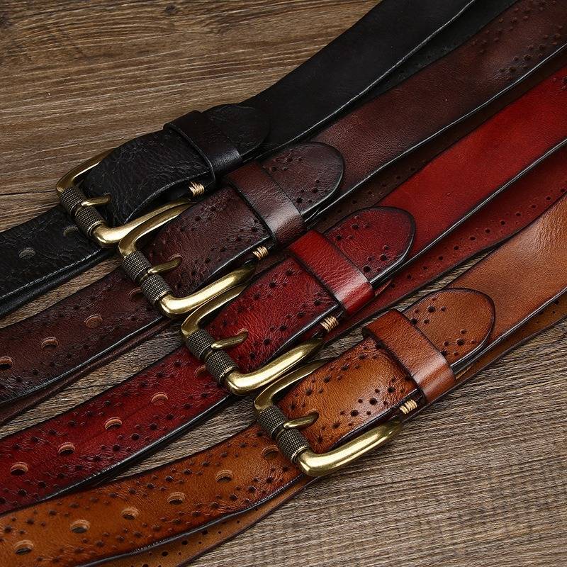 Dark Brown The Renegade men's leather belt