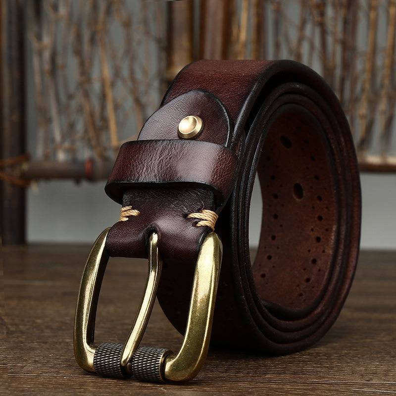 Dark Brown The Renegade men's leather belt