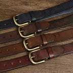 Dark Brown The Settler men's leather belt