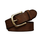 Dark Brown The Settler men's leather belt