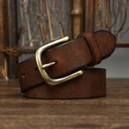Dark Brown The Settler men's leather belt