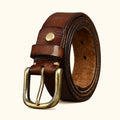 mens-dark-brown-leather-belt