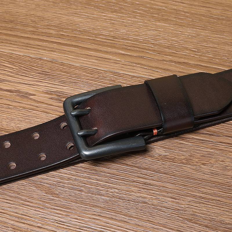 Dark Brown The Vanguard men's leather belt