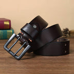 Dark Brown The Vanguard men's leather belt