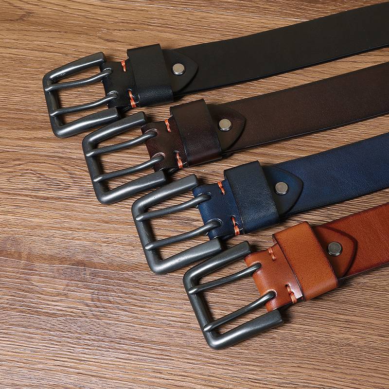 Dark Brown The Vanguard men's leather belt