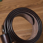 Dark Brown The Vanguard men's leather belt