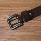 Dark Brown The Vanguard men's leather belt