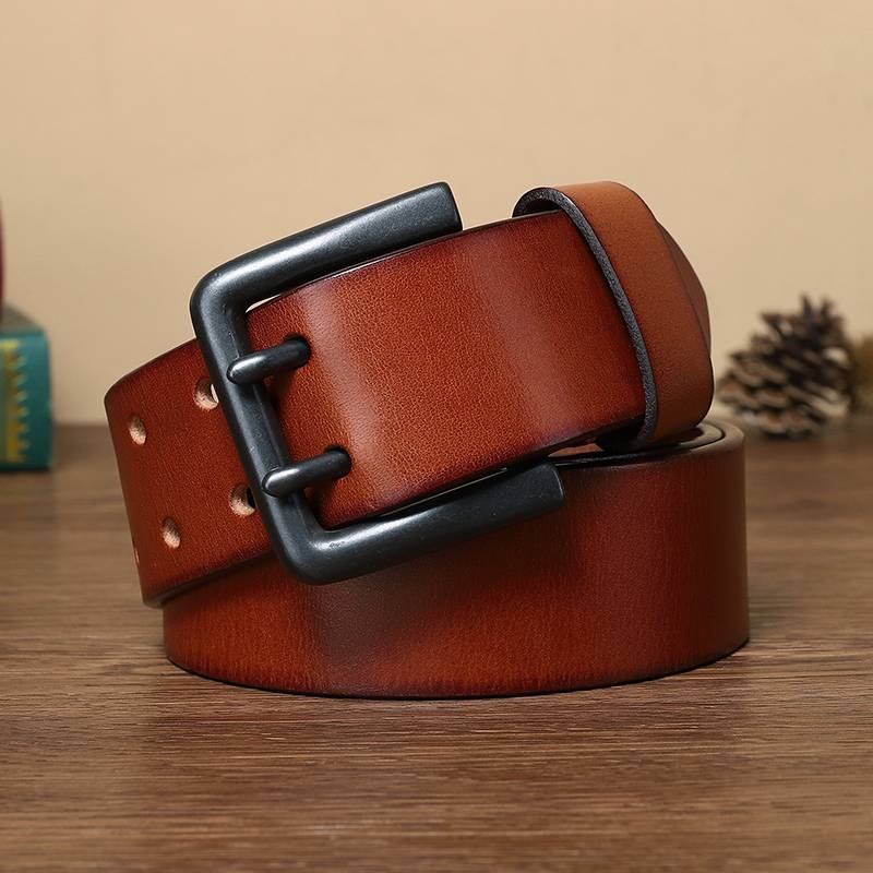 Red Brown The Vanguard men's leather belt