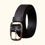 Black The Merchant men's leather belt