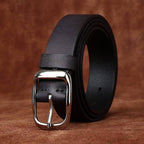 Black The Merchant men's leather belt