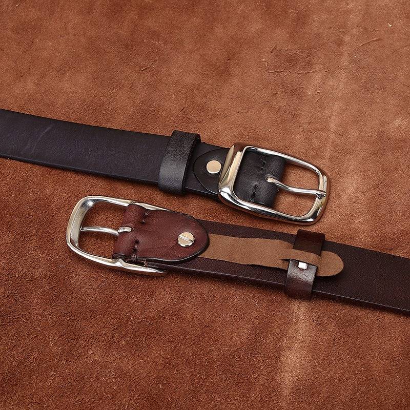 Brown The Merchant men's leather belt