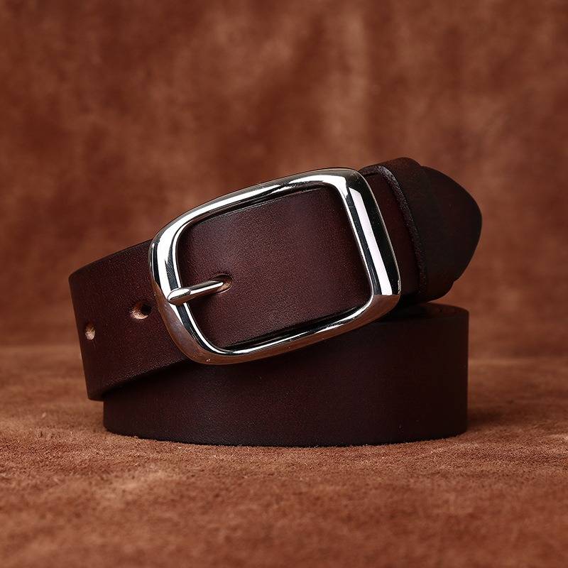 Dark Brown The Merchant men's leather belt