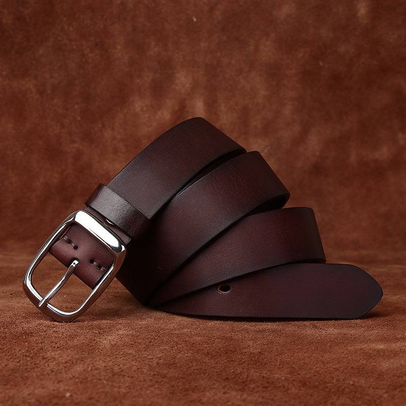 Dark Brown The Merchant men's leather belt