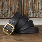 Black The Artisan men's leather belt