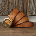 Brown The Artisan men's leather belt