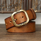 Brown The Artisan men's leather belt