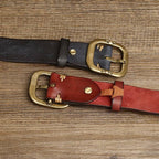 Dark Brown The Artisan men's leather belt