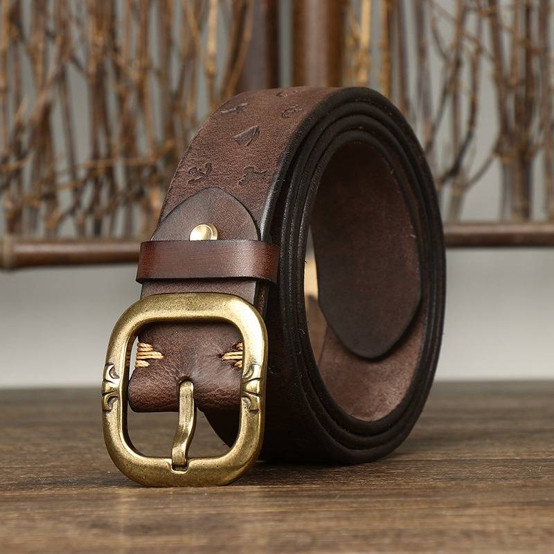 Dark Brown The Artisan men's leather belt