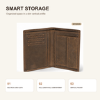 Diagram of the vertical wallet's storage layout
