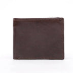 Dark brown men's wallet, card slots