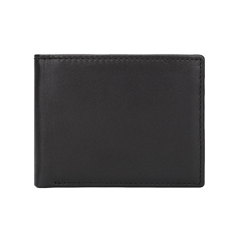 Black men's bifold wallet