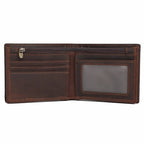 Brown-black men's wallet, card slots