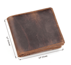 Dark brown men's wallet, card slots