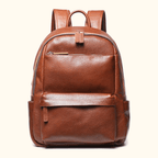 Vintage brown leather bookbag