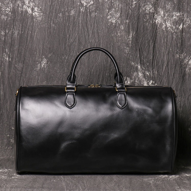 Black men's carry-on bag, side view