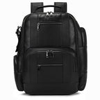 Black college backpack, another angle