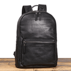 Black men's computer backpack, side view