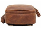 Brown men's crossbody bag, strap detail