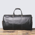 Black men's oversized duffle bag, interior view