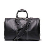 Black men's duffle bag, side view