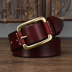 Red The Tradesman men's leather belt