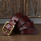 Red The Tradesman men's leather belt