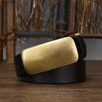 Black The Marshal men's leather belt