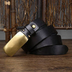 Black The Marshal men's leather belt