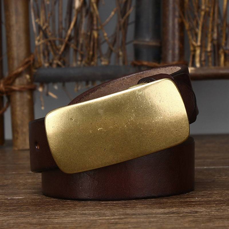 Dark Brown The Marshal men's leather belt