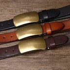 Dark Brown The Marshal men's leather belt