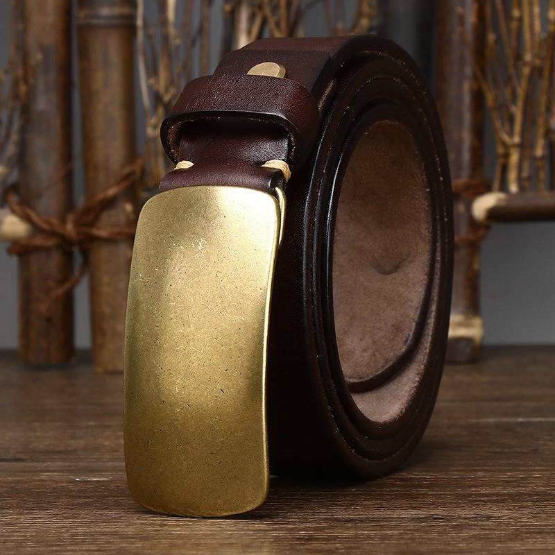 Dark Brown The Marshal men's leather belt