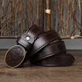 Dark Brown The Sheriff men's leather belt