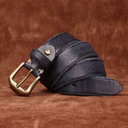 Black The Homesteader men's leather belt