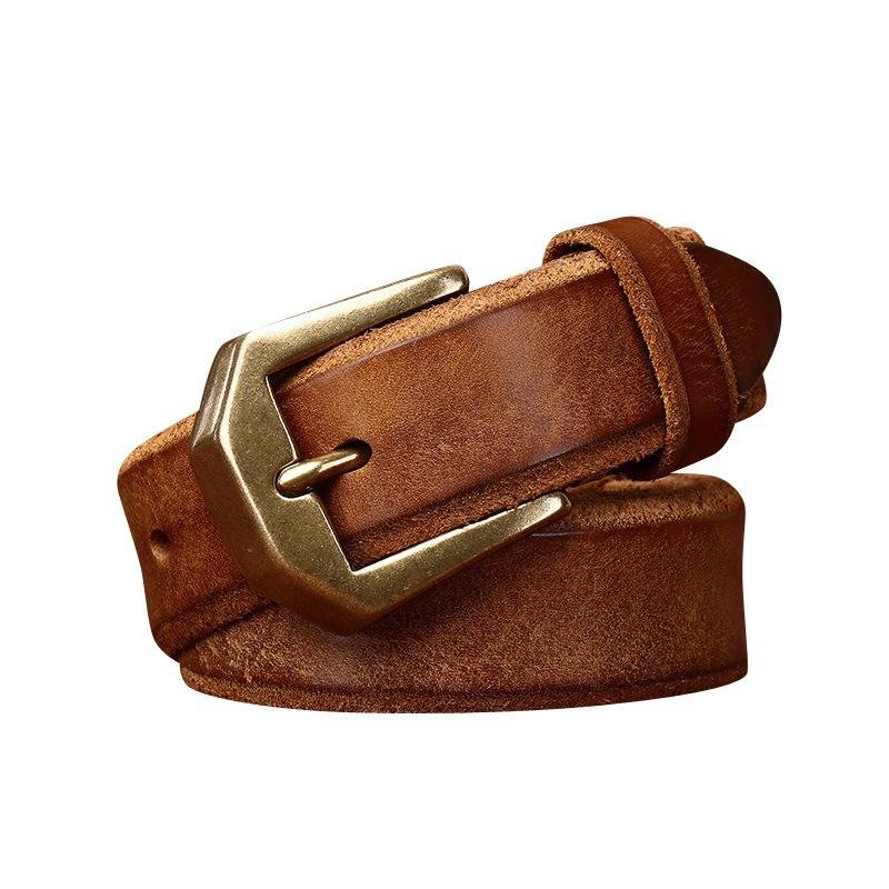 Brown The Homesteader men's leather belt