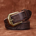 Dark Brown The Homesteader men's leather belt