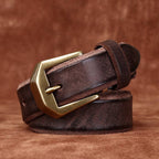 Dark Brown The Homesteader men's leather belt